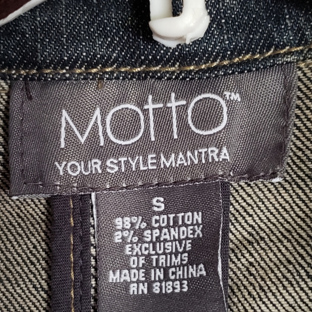 Motto Denim Coat sz S - Picture 8 of 8